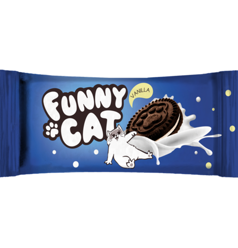 Печенье - сэндвич Funny Cat  42 г.