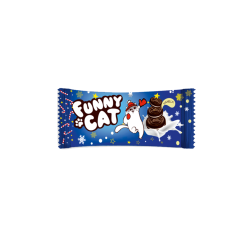 Печенье Funny Cat c начинкой с ароматом ванили 42 гр